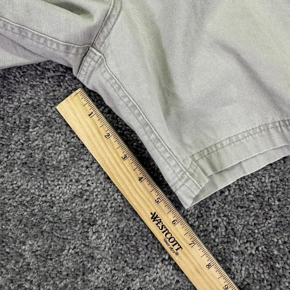G.P.S. Cargo Shorts Mens 42 Beige Cotton Elastic Waist Pockets Outdoor Casual